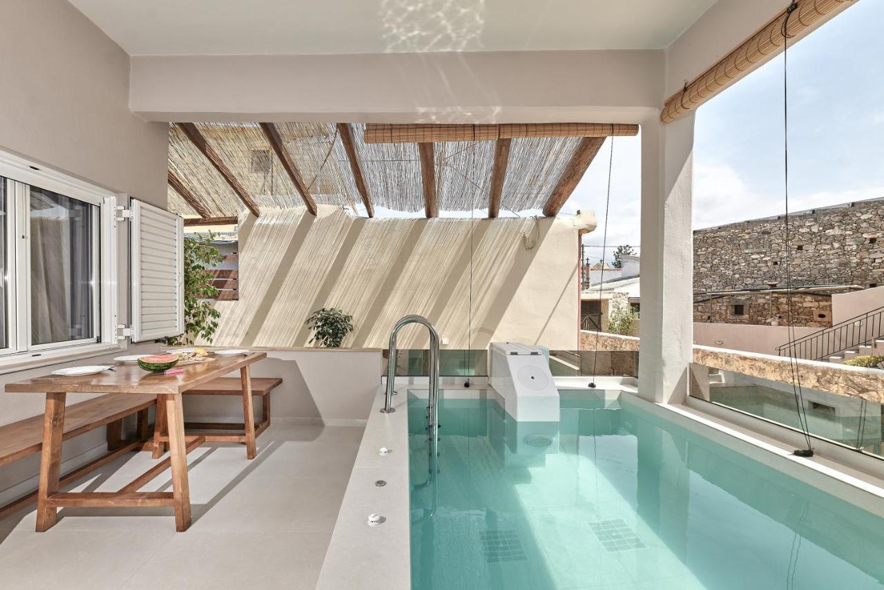 2 Bedroom Villa With Heated Swimming Pool-Spa Whirlpool-Bbq! Melidhonion  Luaran gambar