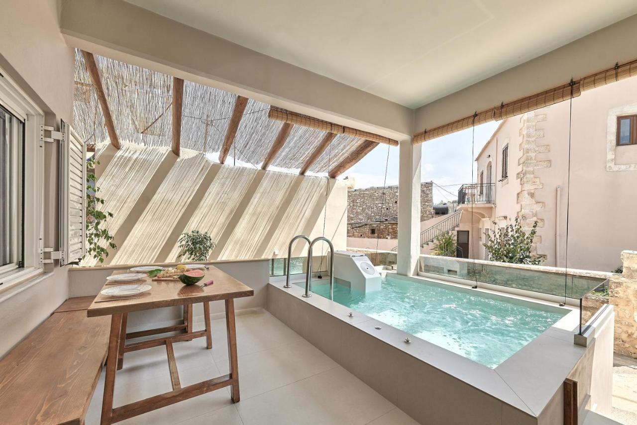 2 Bedroom Villa With Heated Swimming Pool-Spa Whirlpool-Bbq! Melidhonion  Luaran gambar